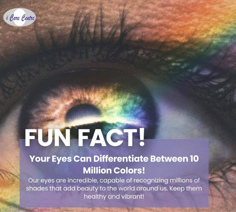 Fun fact-Your Eyes Can Differentiate Between 10 Million Colors.