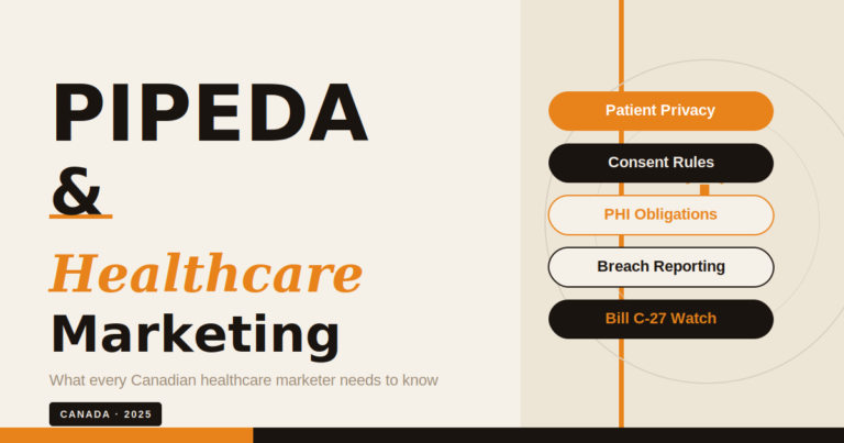 PIPEDA healthcare marketing services in Canada